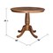 International Concepts Round 36 in Round Top Pedestal Table, 29.1 in Height, Distressed Oak, 36 W, 36 L, 29.1 in H, Wood K42-36RT - alternate 5